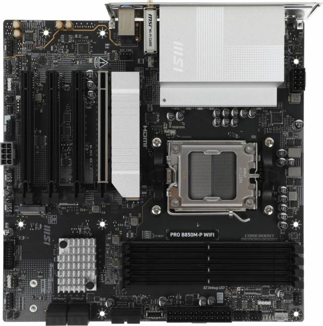 Материнская плата MSI PRO B850M-P WIFI — для бизнеса и офиса Материнская плата MSI PRO B850M-P WIFI — для бизнеса и офиса