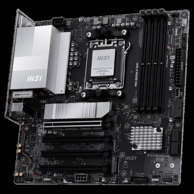 Материнская плата MSI PRO B850M-P WIFI — для бизнеса и офиса Материнская плата MSI PRO B850M-P WIFI — для бизнеса и офиса