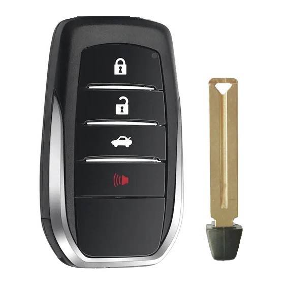 Корпус смарт ключа TOYOTA 3+1 кнопки + вставка TOY48 — для бизнеса и офиса Корпус смарт ключа TOYOTA 3+1 кнопки + вставка TOY48 — для бизнеса и офиса