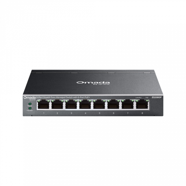 Коммутатор TP-Link ES208GP — для бизнеса и офиса Коммутатор TP-Link ES208GP — для бизнеса и офиса