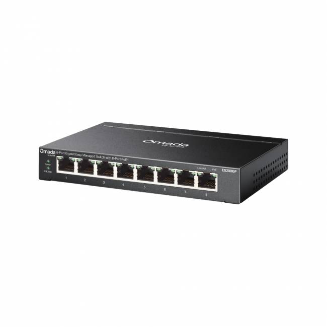Коммутатор TP-Link ES208GP — для бизнеса и офиса Коммутатор TP-Link ES208GP — для бизнеса и офиса