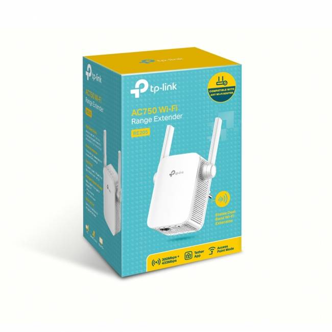 Усилитель Wi-Fi TP-Link RE205 — для бизнеса и офиса Усилитель Wi-Fi TP-Link RE205 — для бизнеса и офиса