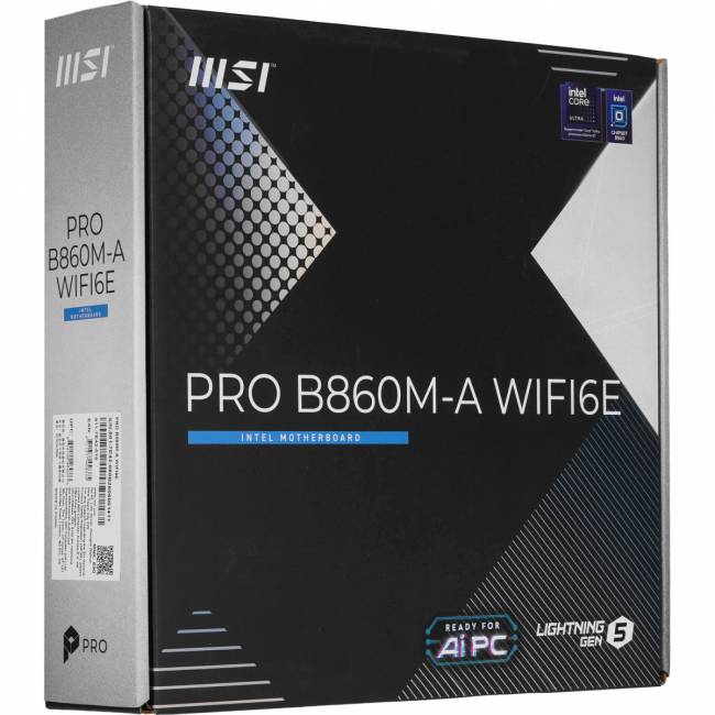 Материнская плата MSI PRO B860M-A WIFI6E — для бизнеса и офиса Материнская плата MSI PRO B860M-A WIFI6E — для бизнеса и офиса