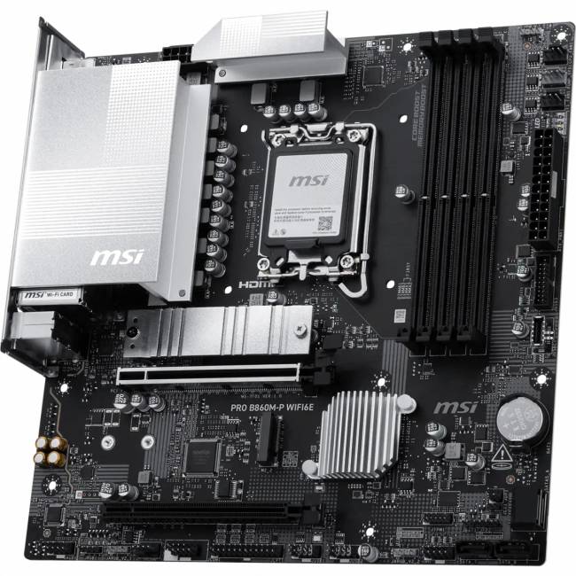 Материнская плата MSI PRO B860M-P WIFI6E — для бизнеса и офиса Материнская плата MSI PRO B860M-P WIFI6E — для бизнеса и офиса