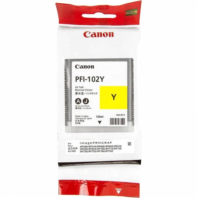 Картридж Canon PFI-102Y (0898B001) — для бизнеса и офиса Картридж Canon PFI-102Y (0898B001) — для бизнеса и офиса