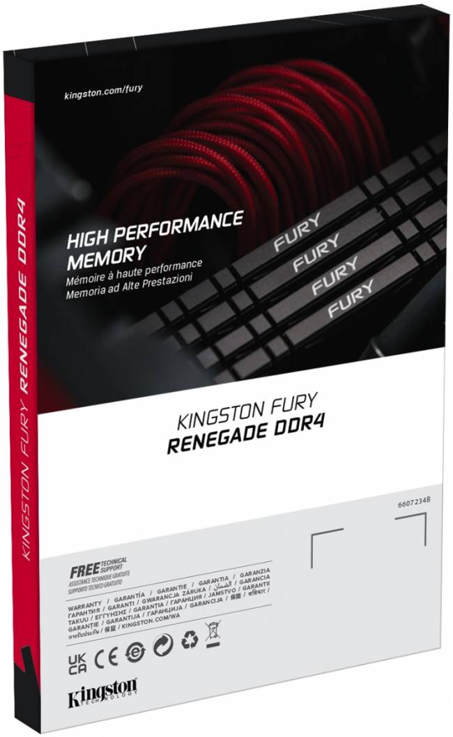 Память оперативная Kingston FURY Renegade KF432C16RBK2/64 — для бизнеса и офиса Память оперативная Kingston FURY Renegade KF432C16RBK2/64 — для бизнеса и офиса