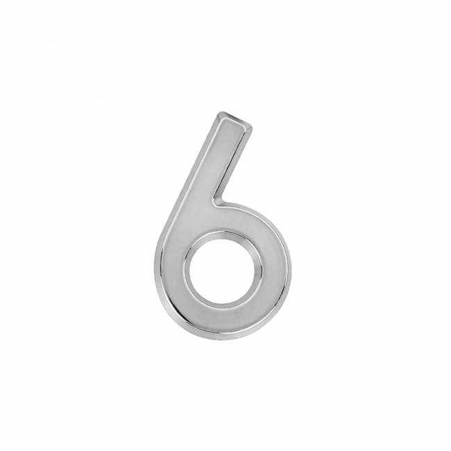 Цифра на дверь 50 мм хром 6 (9) — для бизнеса и офиса Цифра на дверь 50 мм хром 6 (9) — для бизнеса и офиса