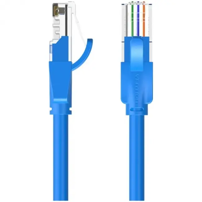 Патч-корд Vention прямой UTP cat.6, RJ45 - 5м. Синий Vention IBELJ — для бизнеса и офиса Патч-корд Vention прямой UTP cat.6, RJ45 - 5м. Синий Vention IBELJ — для бизнеса и офиса