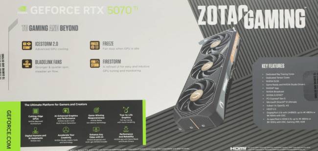 Видеокарта Zotac GAMING GeForce RTX 5070 Ti SOLID SFF OC (ZT-B50710J3-10P) — для бизнеса и офиса Видеокарта Zotac GAMING GeForce RTX 5070 Ti SOLID SFF OC (ZT-B50710J3-10P) — для бизнеса и офиса