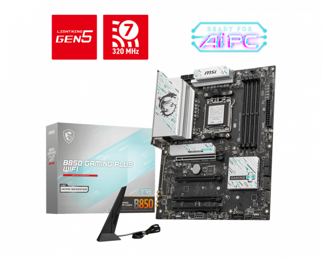 Материнская плата MSI B850 GAMING PLUS WIFI — для бизнеса и офиса Материнская плата MSI B850 GAMING PLUS WIFI — для бизнеса и офиса