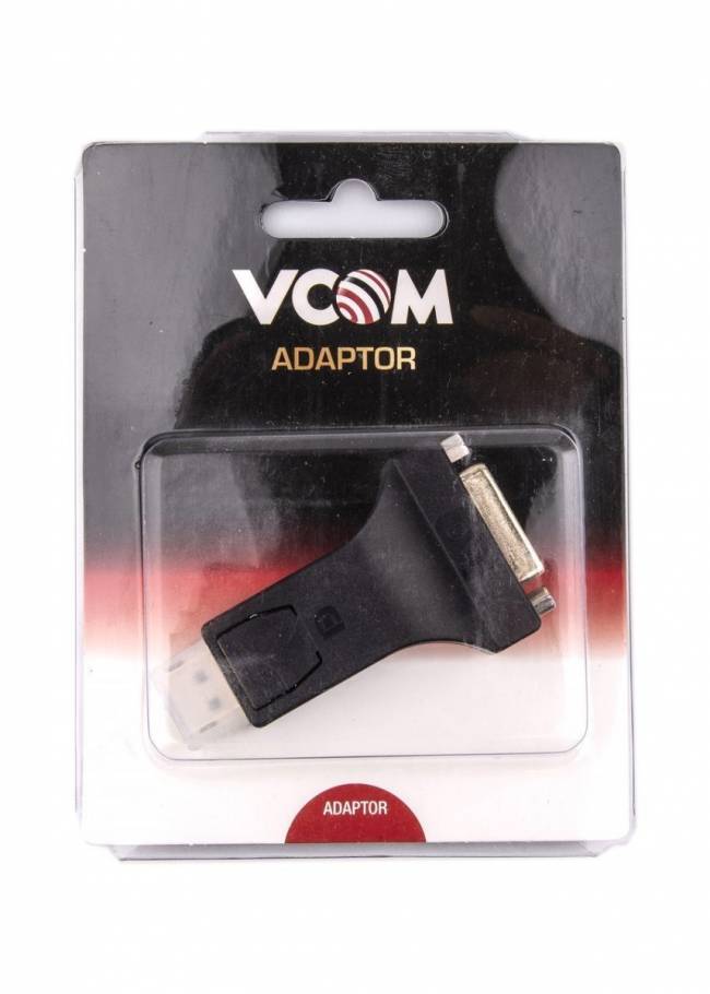 Переходник DP(M) --> DVI24+5(F), VCOM <CA332> VCOM DisplayPort (m) - DVI-I (f) — для бизнеса и офиса