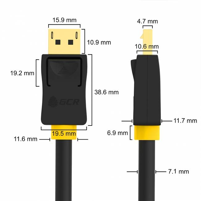 GCR Кабель PROF 2.0m DisplayPort v1.4, 8 K 60Hz, 4 K 165Hz, 20M/20M, черный, ферритовые кольца, 28/28 AWG, GCR-51916 Greenconnect HDMI (m)- HDMI (m) 2м — для бизнеса и офиса GCR Кабель PROF 2.0m DisplayPort v1.4, 8 K 60Hz, 4 K 165Hz, 20M/20M, черный, ферритовые кольца, 28/28 AWG, GCR-51916 Greenconnect HDMI (m)- HDMI (m) 2м — для бизнеса и офиса