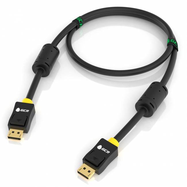 GCR Кабель PROF 2.0m DisplayPort v1.4, 8 K 60Hz, 4 K 165Hz, 20M/20M, черный, ферритовые кольца, 28/28 AWG, GCR-51916 Greenconnect HDMI (m)- HDMI (m) 2м — для бизнеса и офиса GCR Кабель PROF 2.0m DisplayPort v1.4, 8 K 60Hz, 4 K 165Hz, 20M/20M, черный, ферритовые кольца, 28/28 AWG, GCR-51916 Greenconnect HDMI (m)- HDMI (m) 2м — для бизнеса и офиса
