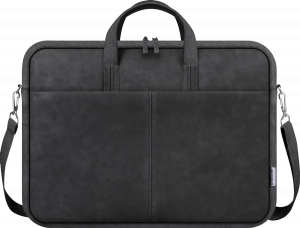 Defender Сумка для ноутбука Solid 15.6" PU кожа, черный, карман Defender Solid 15.6