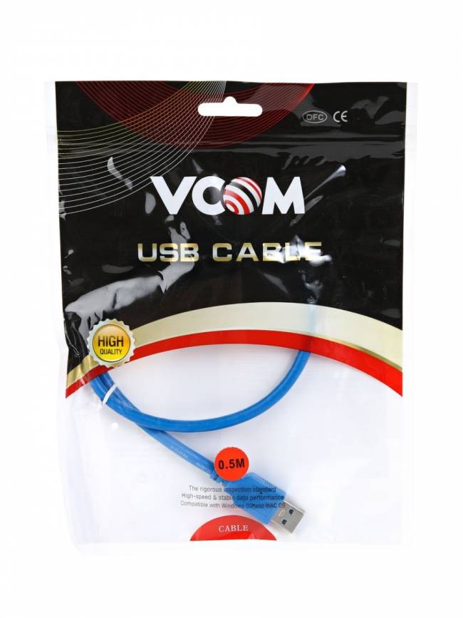 Кабель удлинительный USB3.0 Am-Af 0.5m VCOM (VUS7065-0.5M) VCOM USB 3.2 Type-AM - USB 2.0 Type-AF 0.5м — для бизнеса и офиса Кабель удлинительный USB3.0 Am-Af 0.5m VCOM (VUS7065-0.5M) VCOM USB 3.2 Type-AM - USB 2.0 Type-AF 0.5м — для бизнеса и офиса