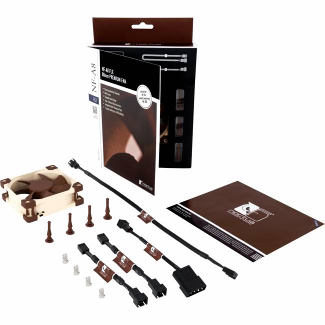 Кулер для корпуса Noctua NF-A8 FLX — для бизнеса и офиса Кулер для корпуса Noctua NF-A8 FLX — для бизнеса и офиса