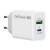 Сетевое З/У Сетевое З/У GoPower GPQC08 1USB+1Type-C 20W QC3.0 белый — для бизнеса и офиса Сетевое З/У Сетевое З/У GoPower GPQC08 1USB+1Type-C 20W QC3.0 белый — для бизнеса и офиса