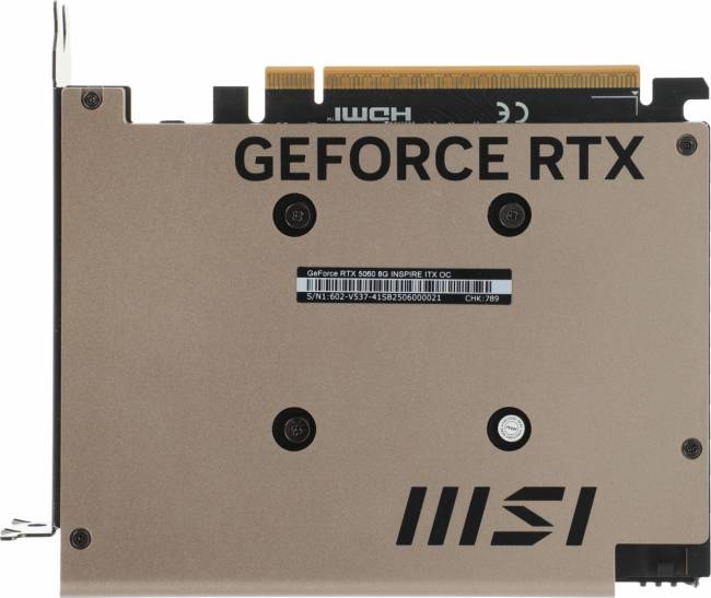 Видеокарты MSI RTX 5060 8G INSPIRE ITX OC — для бизнеса и офиса Видеокарты MSI RTX 5060 8G INSPIRE ITX OC — для бизнеса и офиса