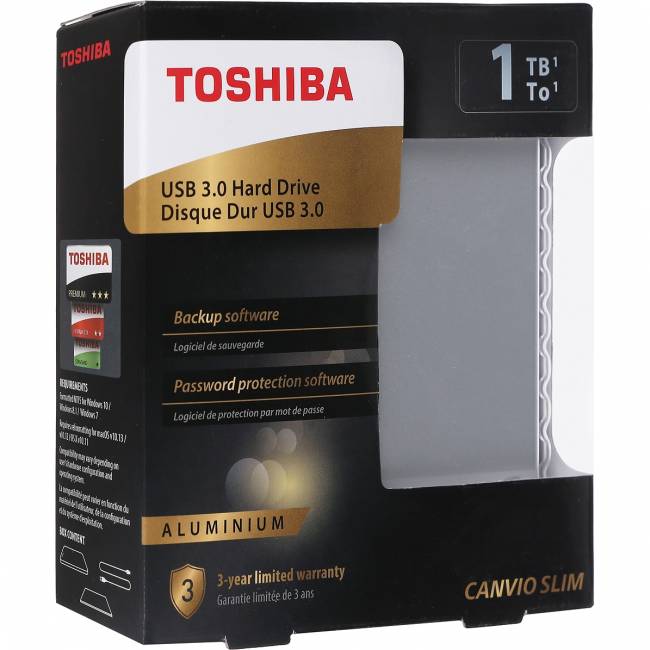 Внешние HDD и SSD Toshiba HDD 1TB HDTD310ES3DA — для бизнеса и офиса Внешние HDD и SSD Toshiba HDD 1TB HDTD310ES3DA — для бизнеса и офиса