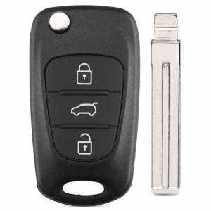 Корпус выкидного ключа HYUNDAI 3 кнопки KIA7 TOY48, с лого