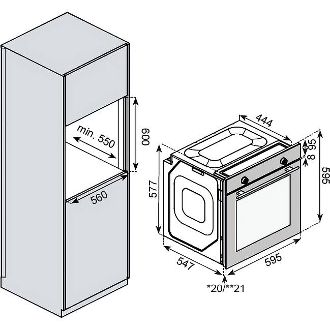 Встраиваемый духовой шкаф KUPPERSBERG KUPPERSBERG HF 609 B — для бизнеса и офиса