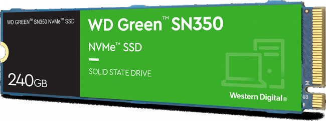 Твердотельный накопитель WD Green SN350 WDS240G2G0C — для бизнеса и офиса Твердотельный накопитель WD Green SN350 WDS240G2G0C — для бизнеса и офиса