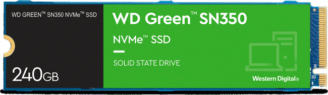 Твердотельный накопитель WD Green SN350 WDS240G2G0C — для бизнеса и офиса Твердотельный накопитель WD Green SN350 WDS240G2G0C — для бизнеса и офиса