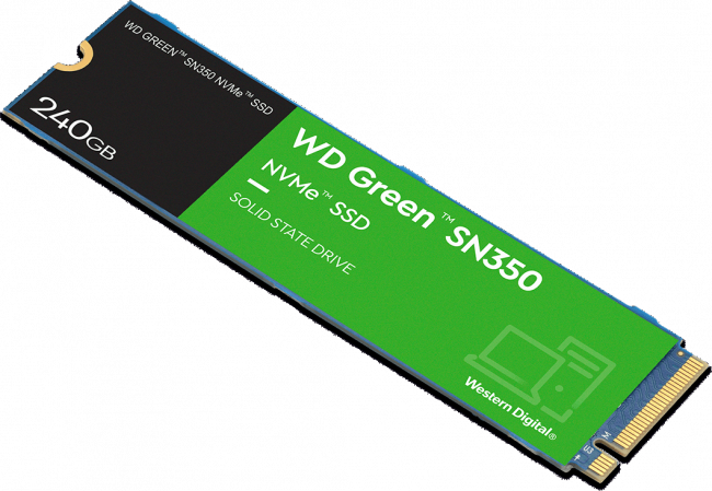 Твердотельный накопитель WD Green SN350 WDS240G2G0C — для бизнеса и офиса Твердотельный накопитель WD Green SN350 WDS240G2G0C — для бизнеса и офиса
