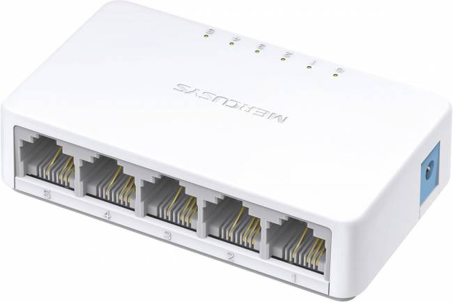 Коммутатор Mercusys MS105 — для бизнеса и офиса Коммутатор Mercusys MS105 — для бизнеса и офиса