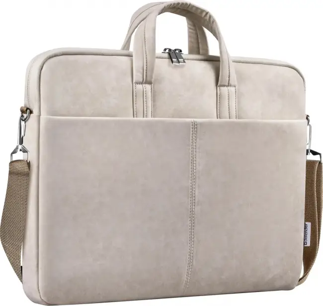Defender Сумка для ноутбука Solid 15.6" PU кожа, бежевый, карман Defender Solid 15.6 — для бизнеса и офиса