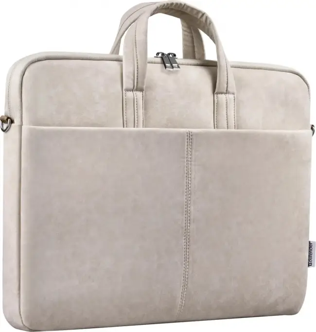 Defender Сумка для ноутбука Solid 15.6" PU кожа, бежевый, карман Defender Solid 15.6 — для бизнеса и офиса