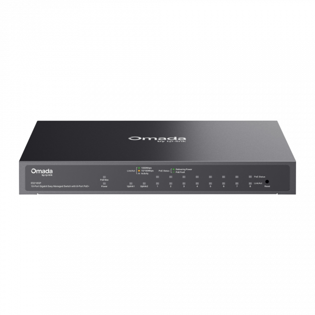 Коммутатор TP-Link ES210GP — для бизнеса и офиса Коммутатор TP-Link ES210GP — для бизнеса и офиса