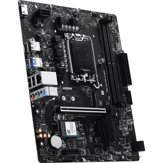 Материнская плата MSI PRO H610M-S WIFI — для бизнеса и офиса Материнская плата MSI PRO H610M-S WIFI — для бизнеса и офиса