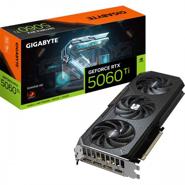 Видеокарта Gigabyte GeForce RTX 5060 Ti GAMING 8G (GV-N506TGAMING-8GD) — для бизнеса и офиса