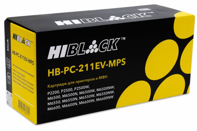 Картридж Hi-Black (HB-PC-211EV-MPS) для Pantum P2200/P2207/P2507/P2500W/M6500/6550/6607, 6K — для бизнеса и офиса Картридж Hi-Black (HB-PC-211EV-MPS) для Pantum P2200/P2207/P2507/P2500W/M6500/6550/6607, 6K — для бизнеса и офиса
