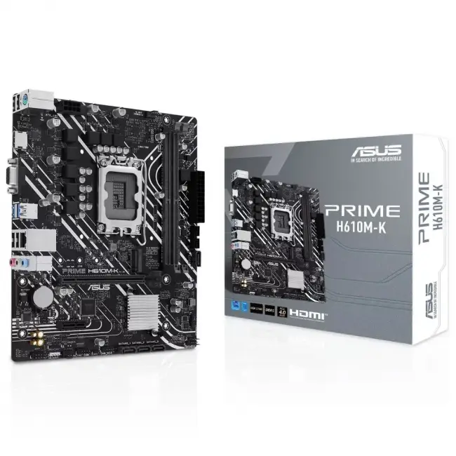 Материнская плата ASUS PRIME H610M-K — для бизнеса и офиса Материнская плата ASUS PRIME H610M-K — для бизнеса и офиса