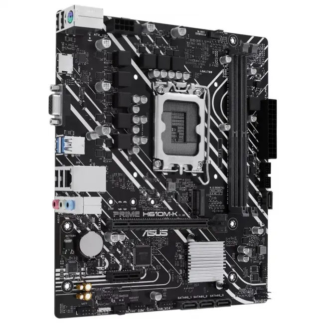 Материнская плата ASUS PRIME H610M-K — для бизнеса и офиса Материнская плата ASUS PRIME H610M-K — для бизнеса и офиса