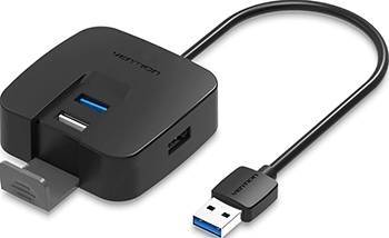 Концентратор Vention OTG USB 2.0/ USB 3.0 на 4 порта Черный - 0.5м. Vention CHABD — для бизнеса и офиса Концентратор Vention OTG USB 2.0/ USB 3.0 на 4 порта Черный - 0.5м. Vention CHABD — для бизнеса и офиса