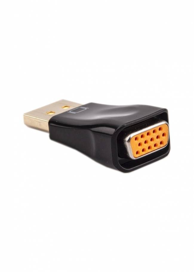 Переходник DP(M) --> VGA(F), VCOM <CA333> VCOM DisplayPort (m) - VGA (f) — для бизнеса и офиса