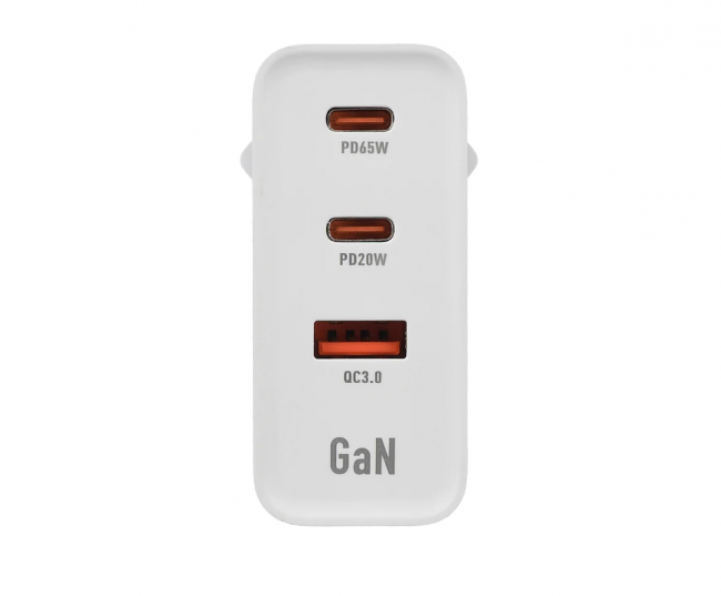 Сетевое З/У Сетевое З/У GoPower GPQC10 1USB+2Type-C 65W QC3.0 GAN белый — для бизнеса и офиса Сетевое З/У Сетевое З/У GoPower GPQC10 1USB+2Type-C 65W QC3.0 GAN белый — для бизнеса и офиса