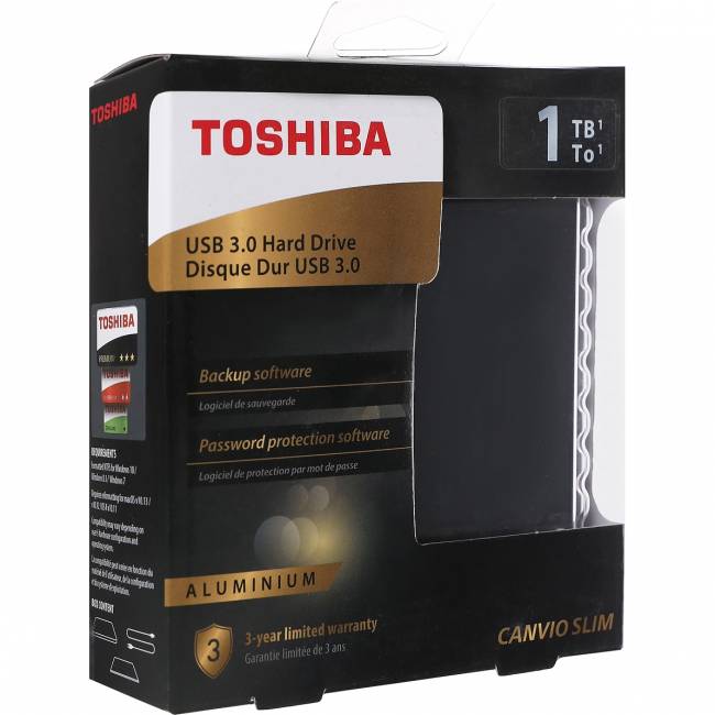 Внешние HDD и SSD Toshiba HDD 1TB HDTD310EK3DA — для бизнеса и офиса Внешние HDD и SSD Toshiba HDD 1TB HDTD310EK3DA — для бизнеса и офиса