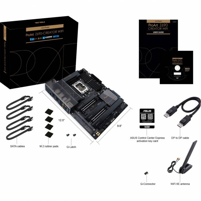 Материнская плата ASUS PROART Z690-CREATOR WIFI (90MB19H0-M0EAY0) — для бизнеса и офиса Материнская плата ASUS PROART Z690-CREATOR WIFI (90MB19H0-M0EAY0) — для бизнеса и офиса