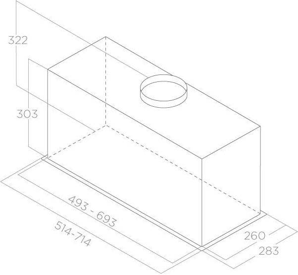 Встраиваемая вытяжка ELICA ELICA LANE SENSOR @ IX/A/52-PRF0188199A — для бизнеса и офиса