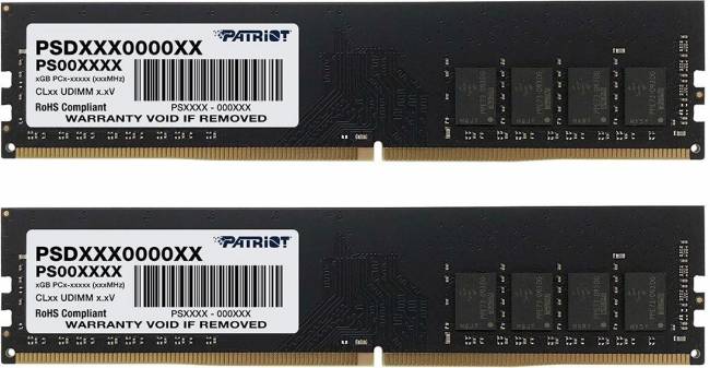 Память DDR4 2x8GB 2666MHz Patriot PSD416G2666K — для бизнеса и офиса Память DDR4 2x8GB 2666MHz Patriot PSD416G2666K — для бизнеса и офиса