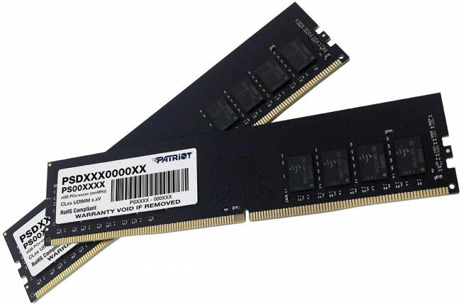 Память DDR4 2x8GB 2666MHz Patriot PSD416G2666K — для бизнеса и офиса Память DDR4 2x8GB 2666MHz Patriot PSD416G2666K — для бизнеса и офиса