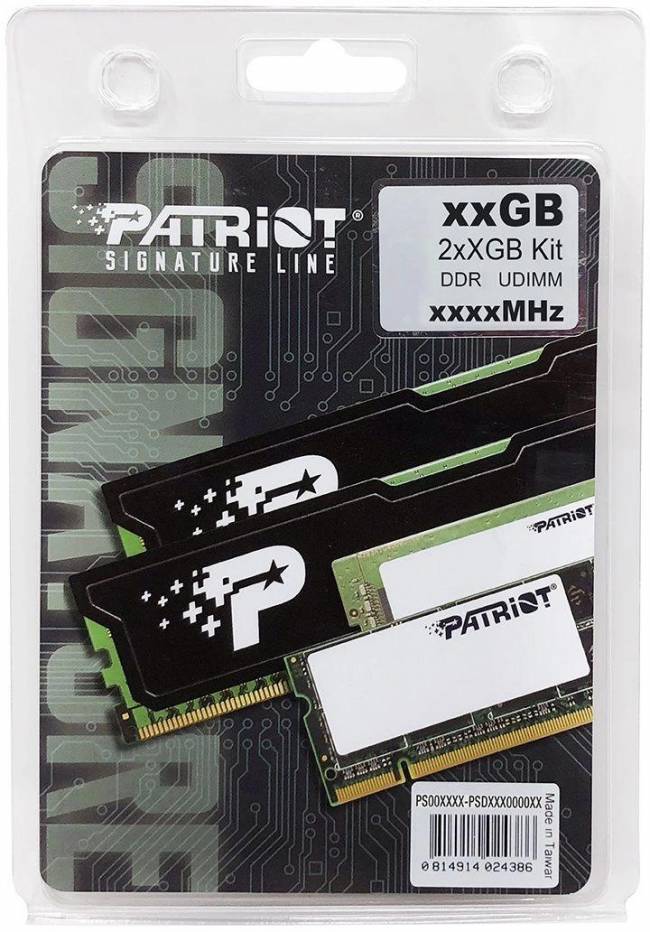 Память DDR4 2x8GB 2666MHz Patriot PSD416G2666K — для бизнеса и офиса Память DDR4 2x8GB 2666MHz Patriot PSD416G2666K — для бизнеса и офиса