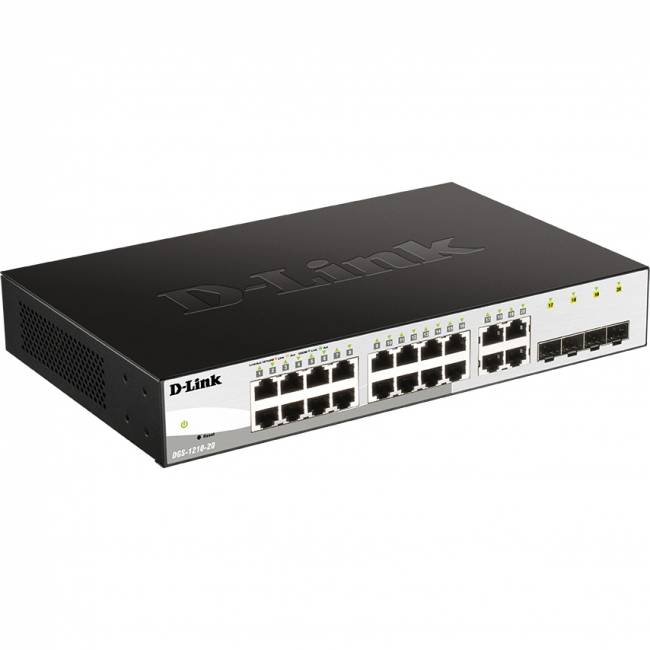 Коммутатор D-Link DGS-1210-20/FL2A — для бизнеса и офиса Коммутатор D-Link DGS-1210-20/FL2A — для бизнеса и офиса