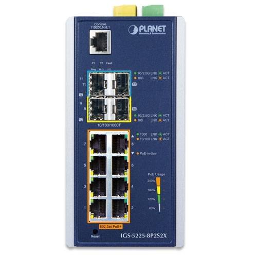 коммутатор Коммутатор PLANET IGS-5225-8P2S2X — для бизнеса и офиса коммутатор Коммутатор PLANET IGS-5225-8P2S2X — для бизнеса и офиса