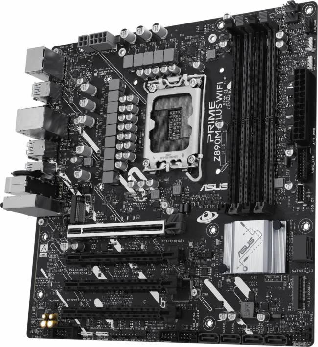 Материнская плата ASUS PRIME Z890M-PLUS WIFI — для бизнеса и офиса Материнская плата ASUS PRIME Z890M-PLUS WIFI — для бизнеса и офиса