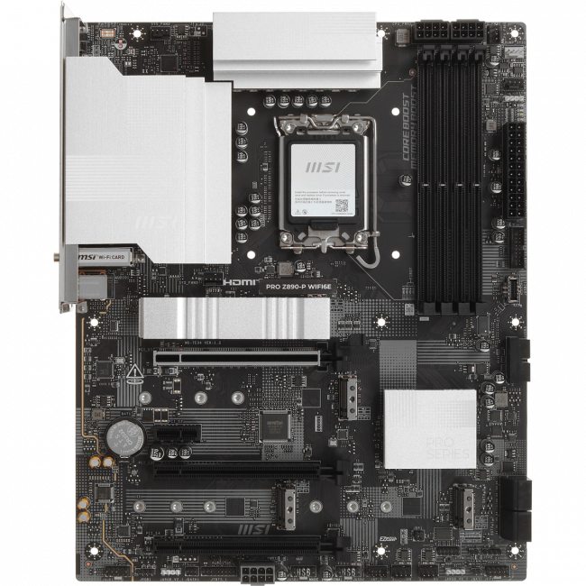 Материнская плата MSI PRO Z890-P WIFI6E — для бизнеса и офиса Материнская плата MSI PRO Z890-P WIFI6E — для бизнеса и офиса